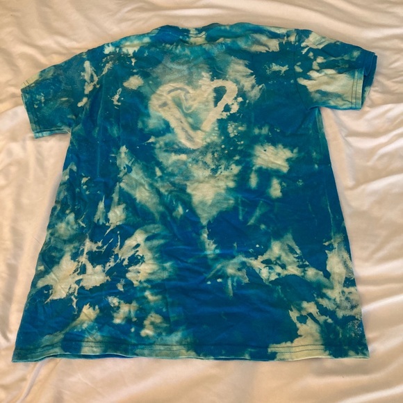 Custom Bleach Tie Dye Heart Shirt - Picture 2 of 2